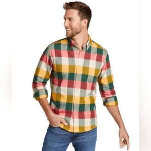 •360• Eddie Bauer Classic Long Sleeve Flannel Shirt